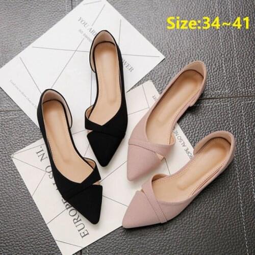Fashion Casual Flat Shoes Ladies New Summer Breathable Comfortable Soft-soled Shoes Pointed Toe Shallow Flat Women Shoes