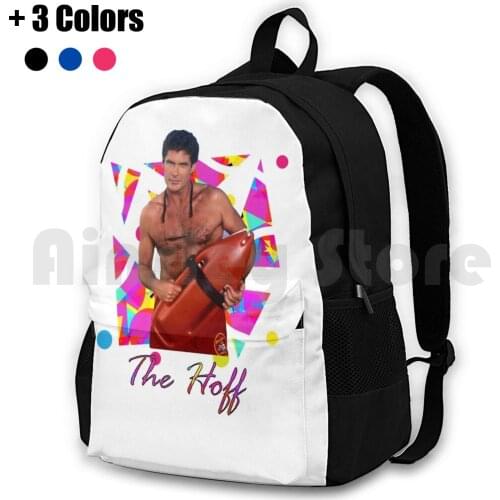 The Hoff Outdoor Hiking Backpack Riding Climbing Sports Bag Hoff David Hasselhoff Baywatch 80S 90S Pamela Anderson Nightrider