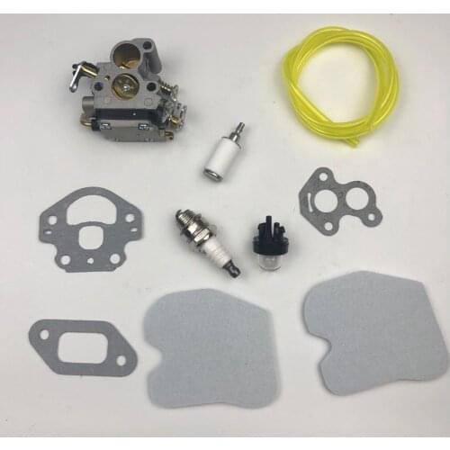 Carburetor Air Filter & 3 Gaskets Spark Plug for Husqvarna 240 240E 236 Chain Saw Gas Engines 545072601