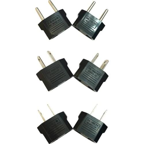 3pcs/lot Universal EU Travel Charger Outlet Adapter Converter AU US Plug Converter Adaptor 10A Electrical Power Socket Two Pins