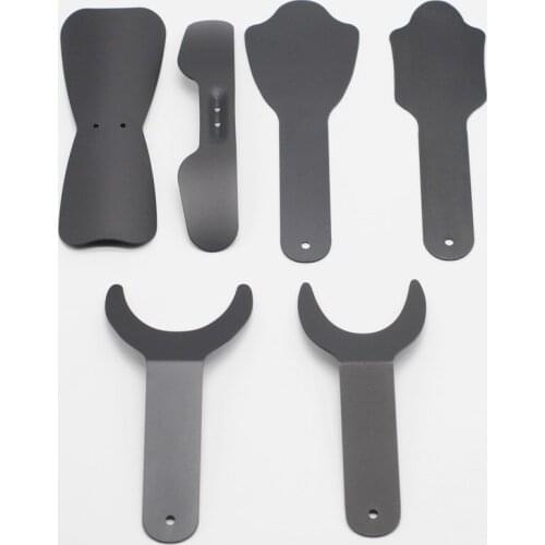 6 Sizes Dental Oral Cheek Backdrop Plate Black Orthodontic Photographic Autoclavable Plate Dentistry Tools