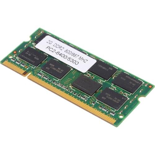 For Dell H-P A-cer Laptop Memory 2GB DDR2 PC2 6400/5300 800/667MHZ 200Pin RAM SO-DIMM Notebook Components