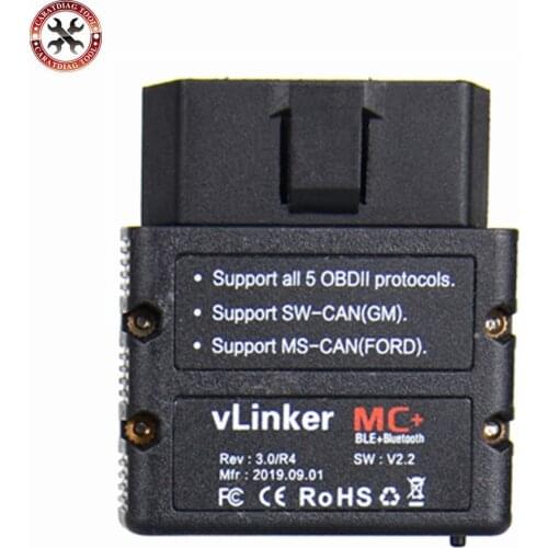 Original Vgate vLinker MC+ ELM327 wifi Car Scanner OBD2 Auto Bluetooth 4.0 Diagnostic Tool for Android/IOS Free Shipping