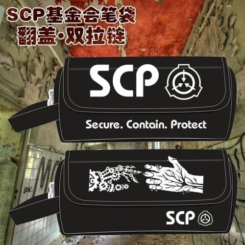 SCP Special Containment Procedures Foundation Cosplay Luminous Pencilcase Student Pencil Bag Pencil case