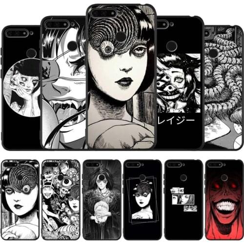 Anime Horror Comics Black Silicone Phone Case For Honor 30 20 Pro 8X 9X X10 10 20 Lite 10i Nova 5T Y6 7 9 Prime 2019 TPU Cover
