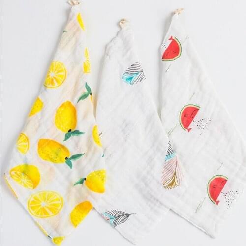 Baby Towel Muslin Gauze Squares Cotton Infant Hand Towels Bebes Face Newborn Washcloth Girl Boy Feeding New Born Wipe Wash Cloth