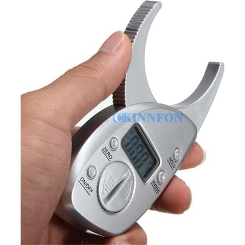 DHL 100PCS Digital High Quality Display LCD Body Fat Caliper Skin Fold Analyzer