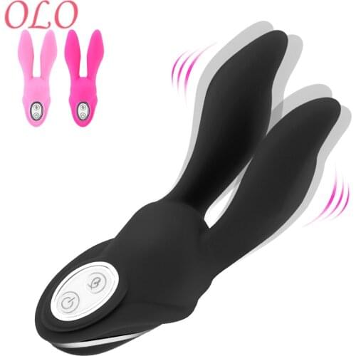 OLO Rabbit Shape Erotic Dildo Vibrator 7 Frequency Sex Toys For Women Vagina Massage Clitoral Stimulator G Spot Vibrator