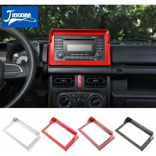 MOPAI ABS Car Navigation GPS Screen Decoration Frame Cover Trim Stickers for Suzuki Jimny 2019-2020 Interior Accessories