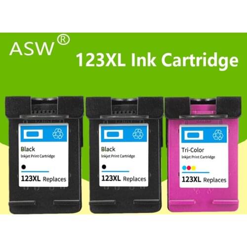 3PK 123 For HP123 123XL Ink Cartridge for HP DeskJet 1110 1111 1112 2130 2132 2134 Officejet 3830 3831 3832 3834 Printer