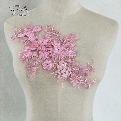 Lace applique fake collar fabric embroidery womens DIY variety of clothing craft supplies material accessories 1 piece for sale