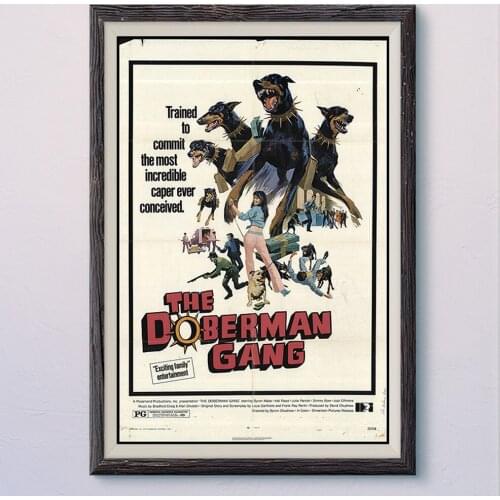 N405 THE DOBERMAN GANG Vintage Classic Movie Wall Silk Cloth HD Poster Art Home Decoration Gift