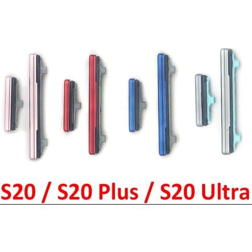 New Side Volume Button + Power ON / OFF Buttton Key Set For Samsung Galaxy S20 / S20 Plus / S20 Ultra Replacement Part