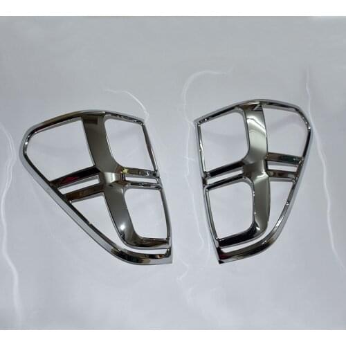 FIT for 2016-2017 Hilux Light Accessories ABS chrome silver Color Tail Light Cover Trim fit For Hilux Revo Lamp Hood