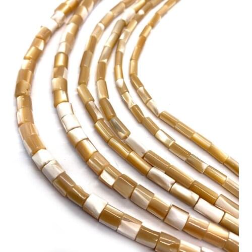 Horseshoe Snail Shell Beads Natural Shell cylinder Beads 4x8/5x10m Loose Spacer Beads for Jewelry Making DIY Bracelet Earrings