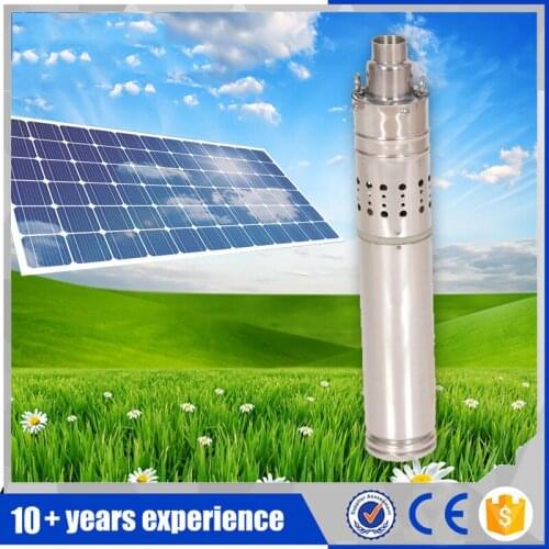 450W DC24V deep well solar water pump 2T 60m pump solar for agriculture submersible borehole solar pump for irrigation