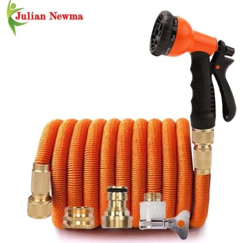Flexible Garden Watering Hose Portable High Pressure Car Washer Water Gun For Cleaning Extensible Garden Hose Nozzle Irrigation