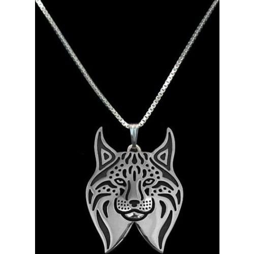 Drop shipping-Lynx necklace pet cat lovers jewelry