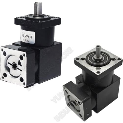 24 :1 Right Angled Planetary Speed Reducer Gearbox 90 degree Angle Reversing Corner 8mm 6mm input for NEMA23 57mm Stepper Motor