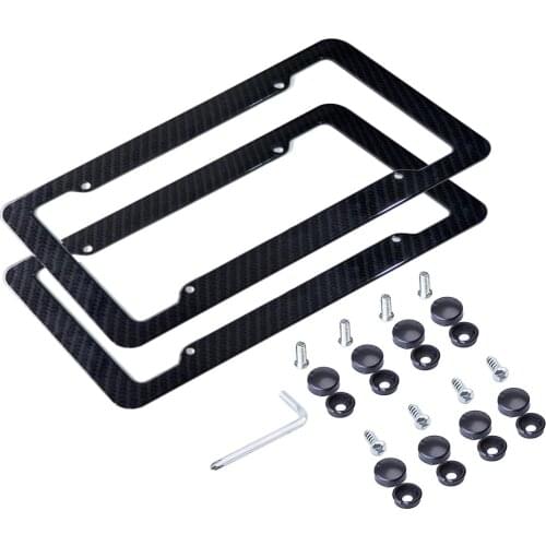 Car License Plate Number Plate Universal American Anti-theft License Plate Frame Auto Accessory TAG Cover for Front Rear