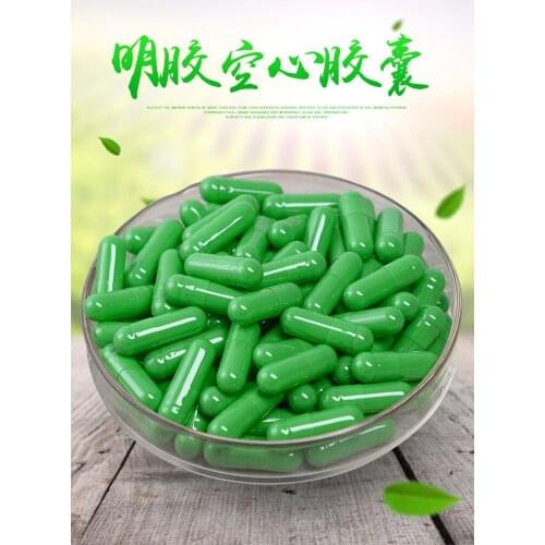 10000pcs/lot light green-light green gelatin empty capsules, hollow gelatin capsules, empty pill capsule,medicine capsule 0