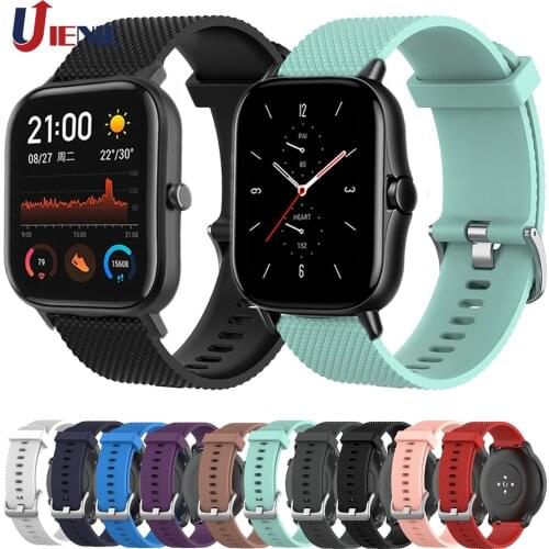 20mm Watch Band for Xiaomi Huami Amazfit GTS 2 2e gts2 Mini Strap Watchband Bracelet Sport Wristband for Amazfit Bip S U POP Pro
