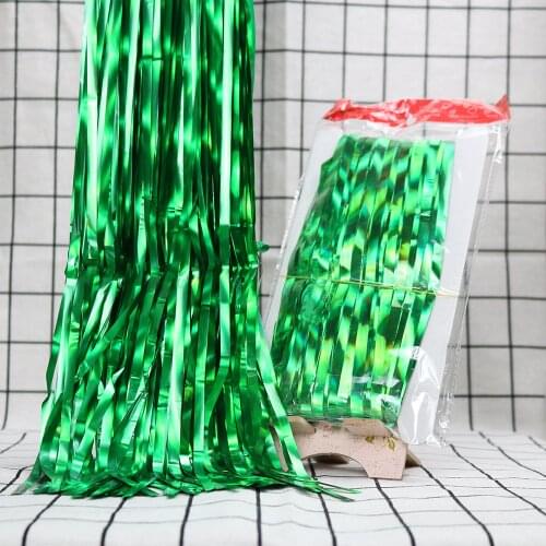 Christmas Decoration Supplies Daily Necessitie 2 Meter Creative Rain Silk Curtain Tassel Balloon Pendant Background Wall Pendan