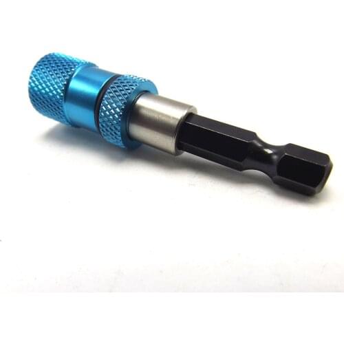 Drill Bit Hex Shank Extension Bar Magnetic Socket Screwdriver Bit Holder Stainless Steel Hex Shank Quick Release Electric Drill