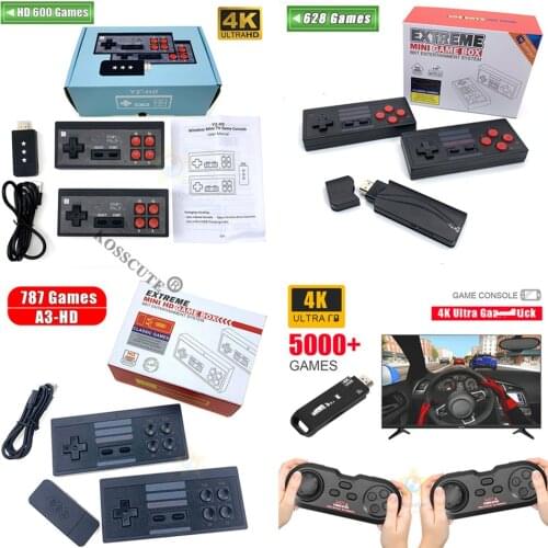 USB Wireless Handheld TV Video Game Console Built in 628 Classic Games Mini Retro Controller HDMI-Compatible Output Dual Play Y2