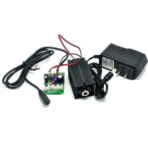 High Power Focusable 650nm 200mW Red Laser Diode Module with Focus Dot Head & 12V 1A Adapter TTL modulation and Fan Cooling