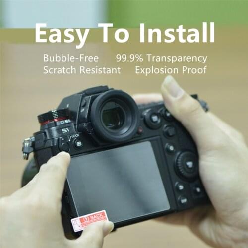 2PCS Camera Tempered Glass Screen Protector for Panasonic GH5 GH5S DC-S1H DC-S5 DC-G9 G80 G85 GX85 GX80 DC-S1/S1R G90 G95 GH4