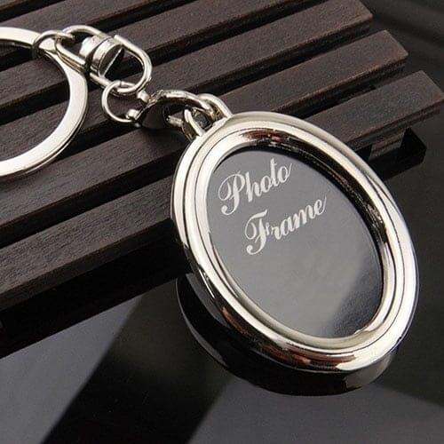 2019 Fashion Presell Creative Mini Heart Square Round Oval Insert Photo Frame Rotary Keychain Keyring Souvenirs Gift Jewelry