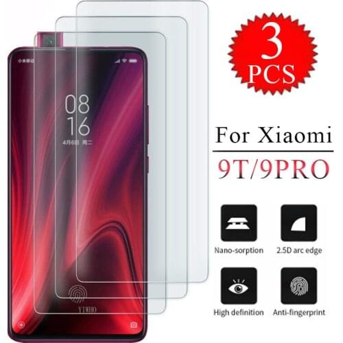 3Pcs Tempered Glass for Xiaomi Mi 9T Screen Protector 2.5D 9H Protective Film for Xiaomi Mi 9T Mi9T Pro Glass Xiomi Xaomi Xiami