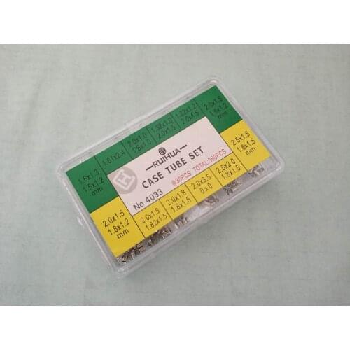 360 PCs Waterproof Watch Case Tube Assortment of 12 Different Sizes for Watch Repair