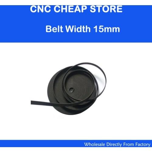 5Meters/Lot Open End HTD3M Timing Belt Black Polyurethane 15mm Width for DIY Co2 CNC Laser Engraver Cutter Instrument Parts