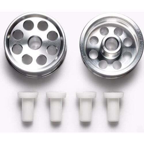 2Pcs Tamiya 95602 HG Aluminum Wheels for Low Profile Tires Reversible Medium Diameter Wheel Hub for Mini 4WD Car Model