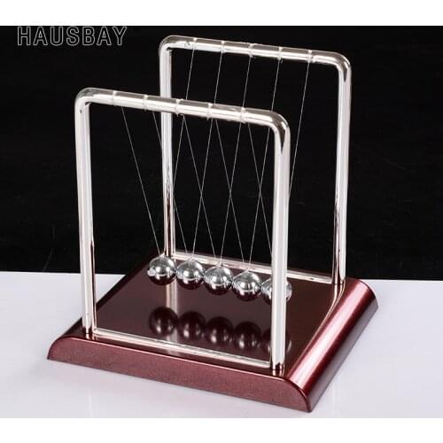 Newton Pendulum Balls Kids Early Fun Educational Toy Perpetual Motion Creative Metal Craft Desktop Ornament Home Decor D096