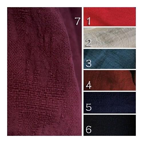 Good Chinese wind winter retro jacquard ultra textured double sides jacquard linen cloth 7 color thick section