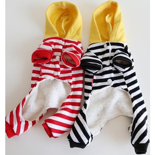 Small Dog Clothes Four Leg Jumpsuit Warm Winter Pet Clothing Puppy Garment Yorkshire Pomeranian BIchon Frise Costume Apparel