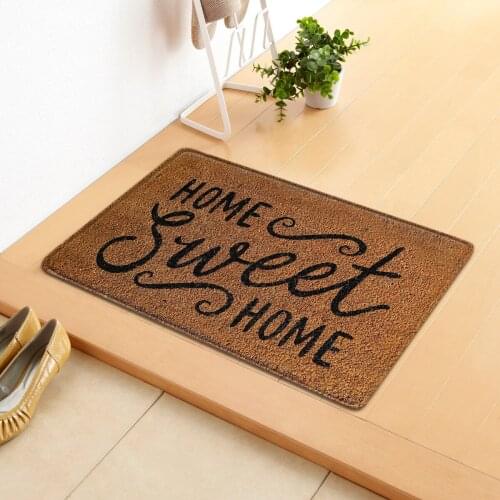 3D Printing Doormats Absorb Water Anti-slip Kitchen Bathroom Floor Mat Soft Flannel Entrance Welcome Area Rug and Carpet 40*60cm