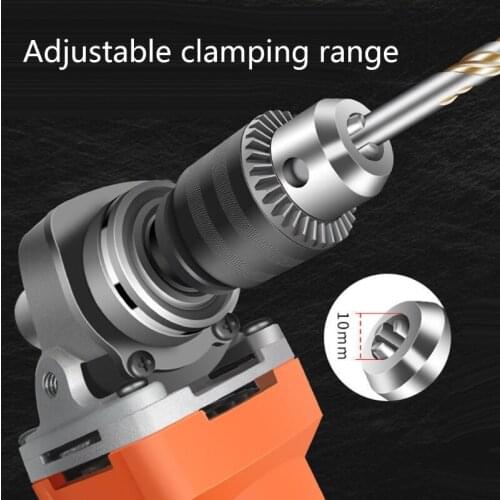 M89B Electric Grinding Chuck Multi-functional Three-jaw Mini Drill Chuck Adapter Clamping Range 1.5-10 mm M10Thread