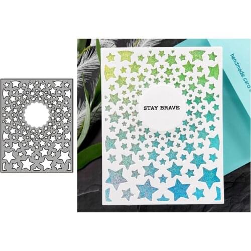 Star Hollow Frame Metal Cutting Dies for Scrapbooking Handmade Tools Mold Cut Stencil New 2021 DIY Card Make Mould Model Craft