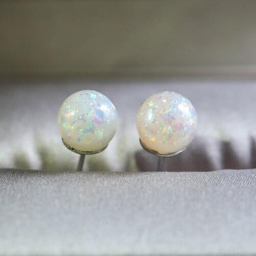 Fashion Opal Stud Earrings For Women 2020 Charm Luxury Jewelry Elegant Color Wedding Engagement Cute Earrings Wholesale X702