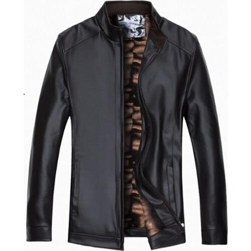 2020 Autumn Winter New Mens Black Business Casual Fashion Pu Leather Jacket Masculino Casaco Abrigos Jaqueta Baggy Cazadoras