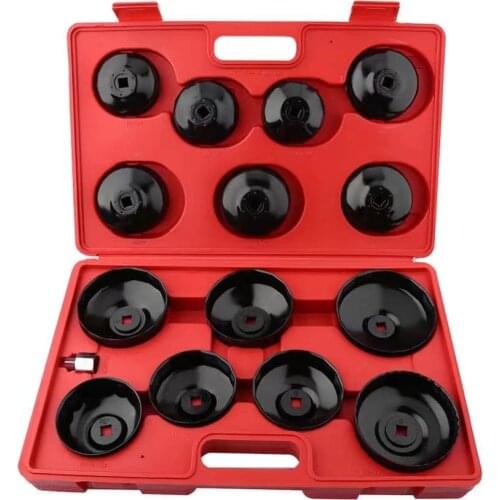 Universal oil filter wrench set, 15 PCs, oil filter replacement tools 65/67,76,80,93,93,100