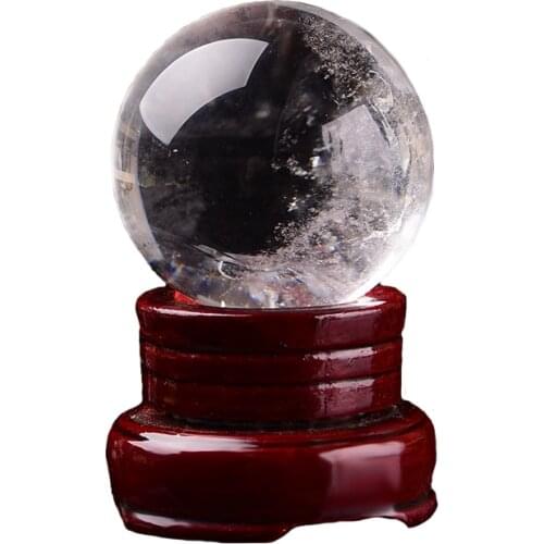Natural Crystal Ball Magic Mineral Sphere Gem Collection Home Office Bedroom Decoration Clear Polish Crafts