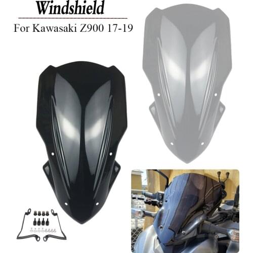 New Motorcycle Accessories Windshield Windscreen Parebrisa For Kawasaki Ninja Z900 Z 900 ZR900 Deflector 2017 2018 2019