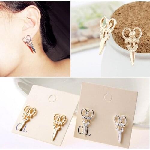 New Fashion Personality Punk Wind Earrings Simple Small Scissors Earrings For Women Jewelry Accessories Wholesale Dropshipping