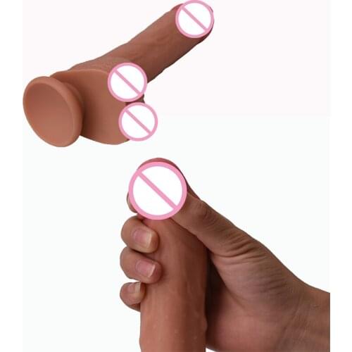 New Soft Silicone Super Realistic Pussy Male Penis For Women Huge Big Suction Cup Adult Sex Toys For Women Masturbator Sex Shop