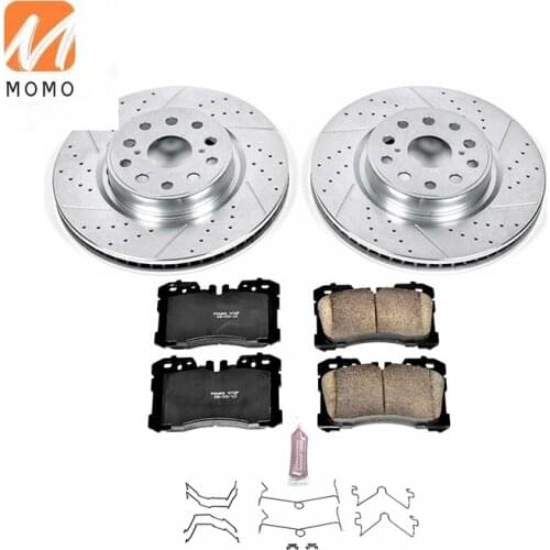 Rated 4351250240 D1282 POWERSTOP Front Brake Kit Pad and Disc Brake System Assembly K4686